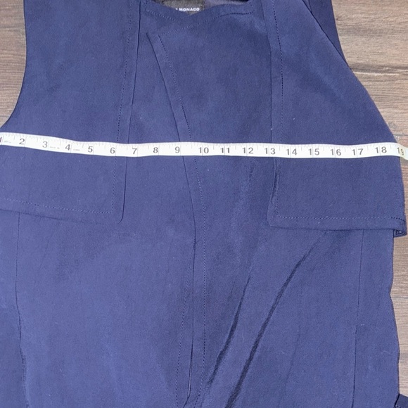 Club Monaco Birte Trench Belted Vest Size Small Navy - Picture 13 of 13